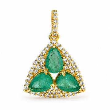 Zonder minimumprijs - Hanger - 14 karaat Geel goud - 1.25ct.