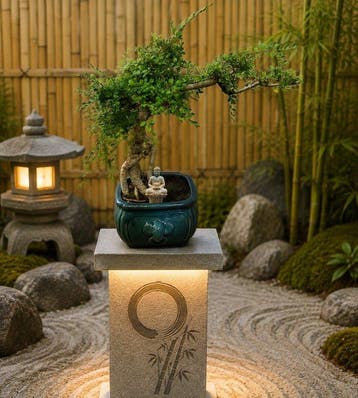 zelkova - Hoogte (boom): 43 cm - Diepte (boom): 60 cm -
