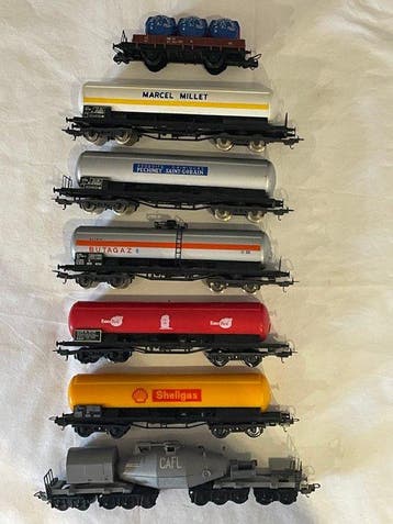 Lima H0 - Modeltrein goederenwagon (7) - 7 wagons met, Nieuw
