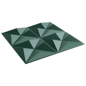vidaXL Wandpanelen 12 st 50 x 50 cm Origami Groen XPS Schuim, Verzenden, Nieuw