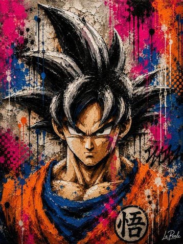 Le Perle - [XL] Goku – Saiyan Fury, Nieuw