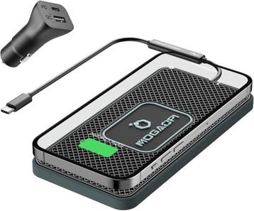 Qi Laadpad Auto 15W | Voor iPhone/Samsung | Laatste Stuk!, Ophalen of Verzenden, Draadloos, Zo goed als nieuw