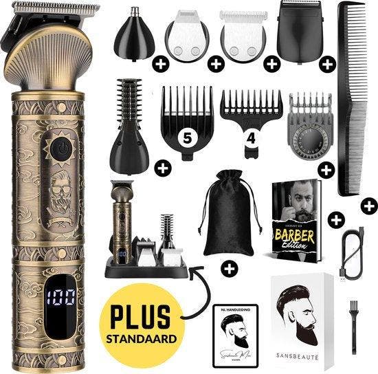 2dekans | 7-in-1 Baardtrimmer Mannen + Standaard - Trimmer, Witgoed en Apparatuur, Persoonlijke-verzorgingsapparatuur, Zo goed als nieuw