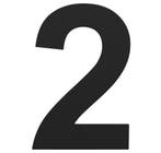 BASICS Huisnummer LBHN100-2 mat zwart, Verzenden, Nieuw