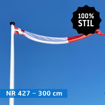NR 427: Wimpel Utrecht 100% stil-300cm (zonder stokje (met, Nieuw