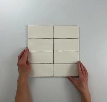 Wandtegel Equipe Cerámica Atlas Creme Mat 7,5x15, Nieuw, Minder dan 20 cm, 10 m² of meer, Wandtegels