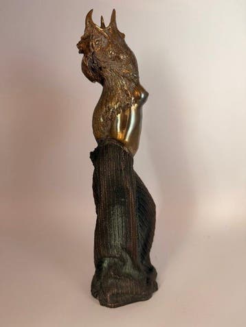 Gilbert Kruft - Figuur - Passo di danza - Gepatineerd brons