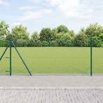 vidaXL Afrasteringspaal Groen 0,8 x 25 m (60 x 60 mm gaas), Verzenden, Nieuw, IJzer