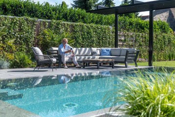 Meteoro hoek loungeset 3-delig antraciet 4 Seasons Outdoor, Tuin en Terras, Ophalen of Verzenden, Nieuw, Aluminium