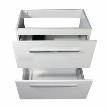 Onderkast Slim 60 Cm (Ondiep) 35 Cm Glans-Wit, Ophalen of Verzenden, Nieuw