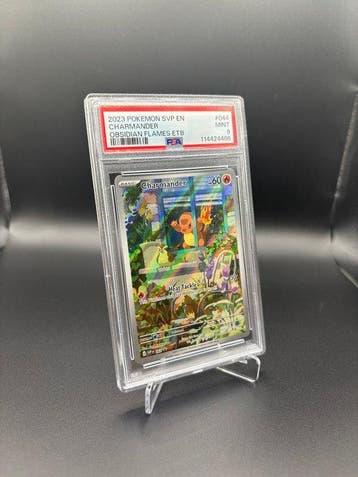 Pokémon - 1 Graded card - Charmander 044 ETB Promo Card Full, Nieuw