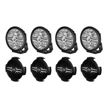 SET 4x Hella LED Verstraler Blade 7 Zwart + Beschermkappen, Ophalen of Verzenden, Nieuw