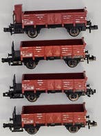 Fleischmann N - 8209, 8203 - Modeltrein goederenwagon (4) -, Nieuw