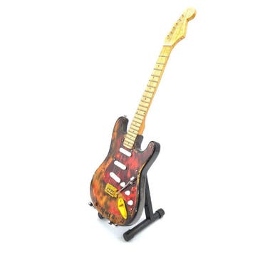 Miniatuur replica Fender Stratocaster gitaar - Jimi Hendrix, Ophalen of Verzenden, Nieuw, Pop, Beeldje of Miniatuur
