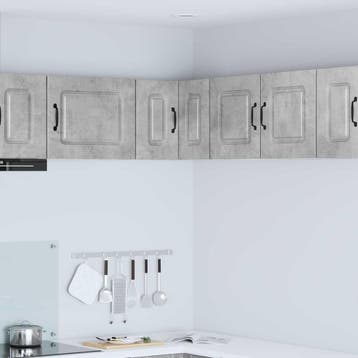 vidaXL Vaatwasserpaneel Kalmar Beton Grijs 57 x 57 x 40 cm, Huis en Inrichting, Verzenden, Nieuw, Grijs