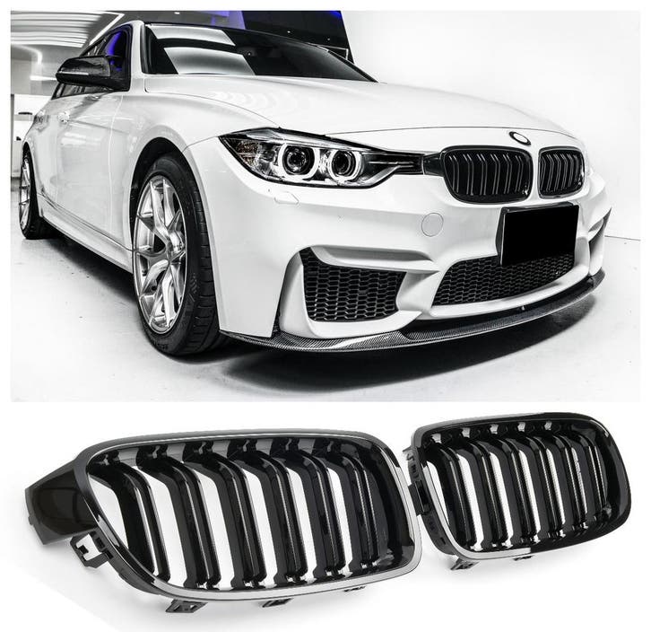 Sport Grille geschikt voor BMW 3-Serie F30 en F31 dubbele sp, Auto diversen, Tuning en Styling, Ophalen of Verzenden