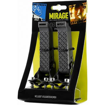 Mirage Opklapbare voetsteunen met antislip en rubber riem..., Fietsen en Brommers, Ophalen of Verzenden, Nieuw