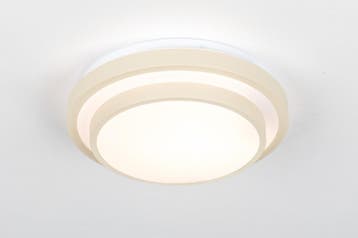 Rietveld Plafondlampen - Beige - Kunststof, Metaal, Huis en Inrichting, Lampen | Plafondlampen, Verzenden, Nieuw