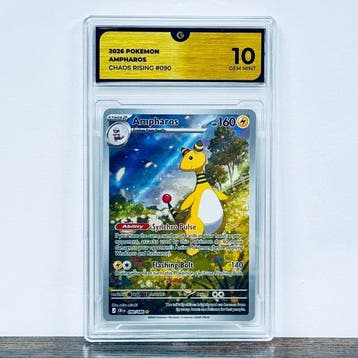 Pokémon Graded card - Ampharos 090 - Pokemon - GG 10, Nieuw