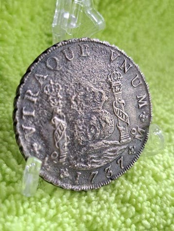 Spanje. Felipe V. 8 Reales 1737 Mexico MF shipwreck