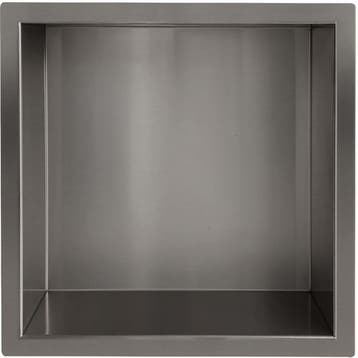 Wiesbaden Demis Inbouwnis - 30x30x10cm - Gunmetal, Ophalen of Verzenden, Nieuw, Rvs