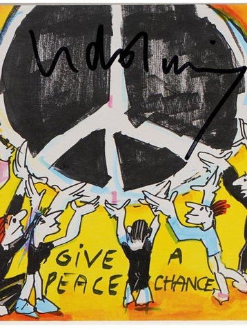 Udo Lindenberg (1946) - Give Peace a Chance – signiert –