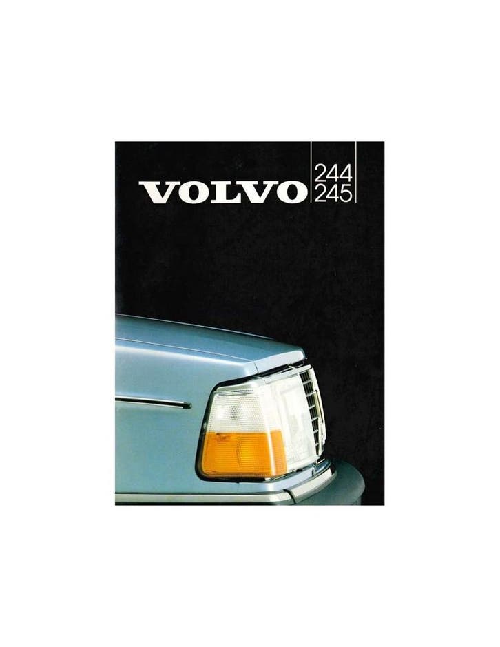 1982 VOLVO 244 245 BROCHURE NEDERLANDS, Boeken, Auto's | Folders en Tijdschriften, Volvo
