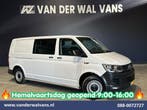 Volkswagen Transporter | 2.0 TDI 150pk L2H1 Dubbele Cabine, Auto's, Bestelauto's, Gebruikt, Euro 6, Volkswagen, Wit