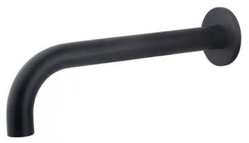 Wiesbaden Caral Inbouw Uitloop Mat Zwart 25cm Rond 1/2 -, Ophalen of Verzenden, Nieuw, Bad