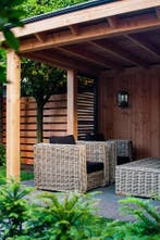 Nissah 3 zits stoel-bank loungeset naturel rotan, Ophalen of Verzenden, Nieuw