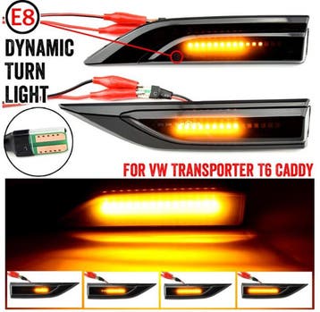 Dynamisch knipperlicht ZWART VW Transporter T6 Caddy, Nieuw