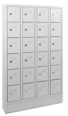 Nieuw Lockerkast PEL 24-deurs 131x80x15cm Lichtgrijs HHV, Ophalen of Verzenden, Nieuw
