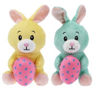 Paashaas knuffel set van 2 - zachte pluche - 20 cm - met, Verzenden, Nieuw