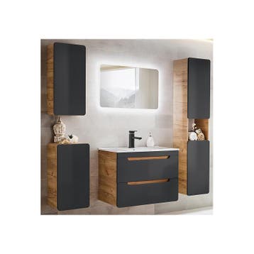 Badkamermeubel Patras 80CM (Badkamermeubels), Huis en Inrichting, Badkamer | Badkamermeubels, Ophalen of Verzenden, Nieuw