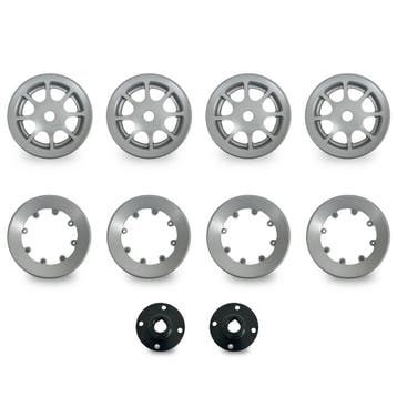 Velg Zilver (Set van 4) voor Excel Galaxy Deluxe II Scootmob, Ophalen of Verzenden, Nieuw, Excel