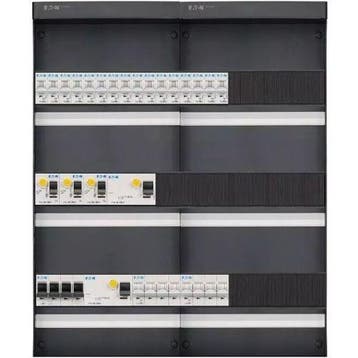 Eaton groepenkast, 16 groepen, 3 aardlekschakelaars 2-P, 2, Ophalen of Verzenden, Nieuw