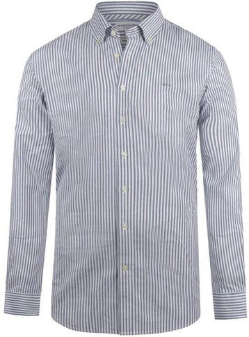 2dekans | McGregor Overhemd Overhemd Oxford Grote Streep, Ophalen of Verzenden, Zo goed als nieuw, Blauw, McGregor