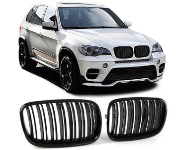 Grill Nieren BMW X5 E70 07-13 Glossy Zwart, Ophalen of Verzenden, Nieuw