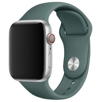 Apple Watch bandje Savro - siliconen - dennengroen, Verzenden, Nieuw