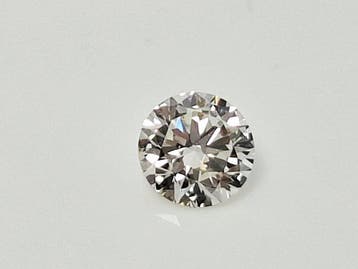 1 pcs Diamant (Natuurlijk) - 0.40 ct - Rond - F - VS1 -, Nieuw