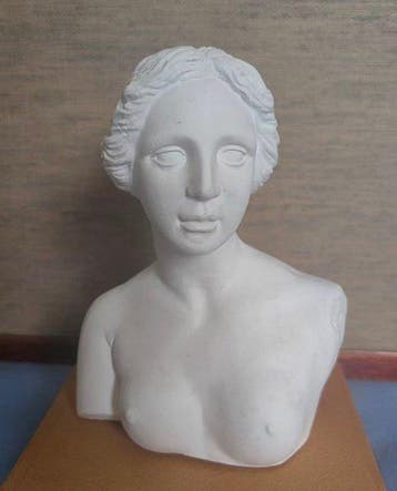 Hars, Klassieke Damebuste Beeld - 14 cm (Zonder