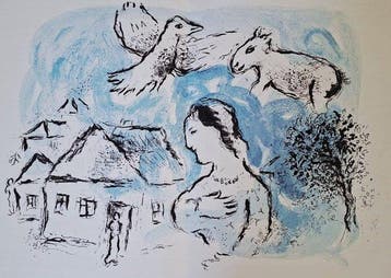 Marc Chagall (1887-1985) - Le Village (The town)