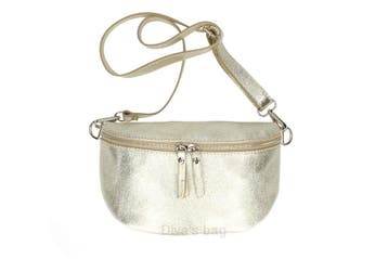 Leren heuptas in bollige look - ritssluiting - lederen etui, Sieraden, Tassen en Uiterlijk, Nieuw