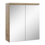 Spiegelkast Toledo 60 x 20 x 60 cm Kastanje Badkamerkast, Huis en Inrichting, Badkamer | Badkamermeubels, Verzenden, Nieuw, Spiegelkast