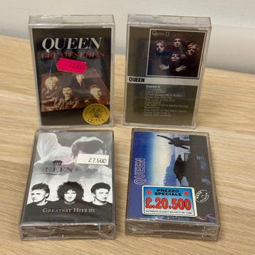 Queen - 4 x sealed tapes - Queen II / Greatest Hits III /, Nieuw in verpakking