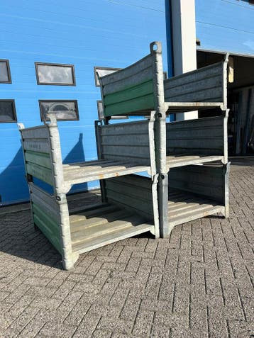 stalen stapelbak, stalen bak, stapelbak, gebruikte bakken,, Ophalen, Gebruikt, 100 cm of meer, 60 cm of meer