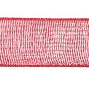 Organza Lint 10 mm per 5 meter Rood (Lint voor armbandjes), Ophalen of Verzenden, Nieuw, Draad
