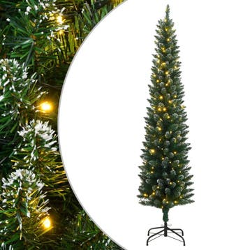 vidaXL Kunstkerstboom smal met 150 LEDs 120 cm, Diversen, Verzenden, Nieuw