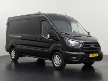 Ford Transit 2.0TDCi 130PK L3H2, Gebruikt, Euro 6, Zwart, Dealer onderhouden