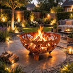 Kachel - Staal - Cortenstalen Vuurschaal, Antiek en Kunst